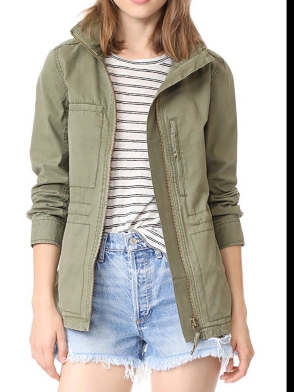 Madewell Fleet Jacket in Olive Green Utility Style - Picture 5 of 10